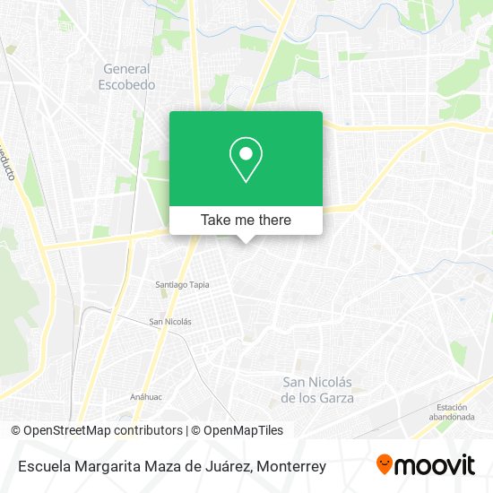 Escuela Margarita Maza de Juárez map