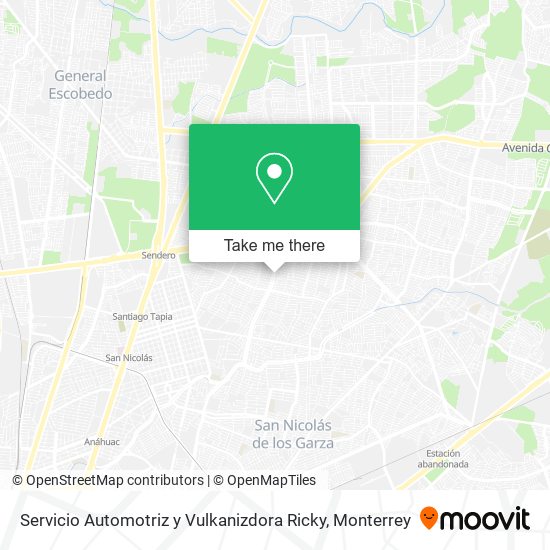 Servicio Automotriz y Vulkanizdora Ricky map