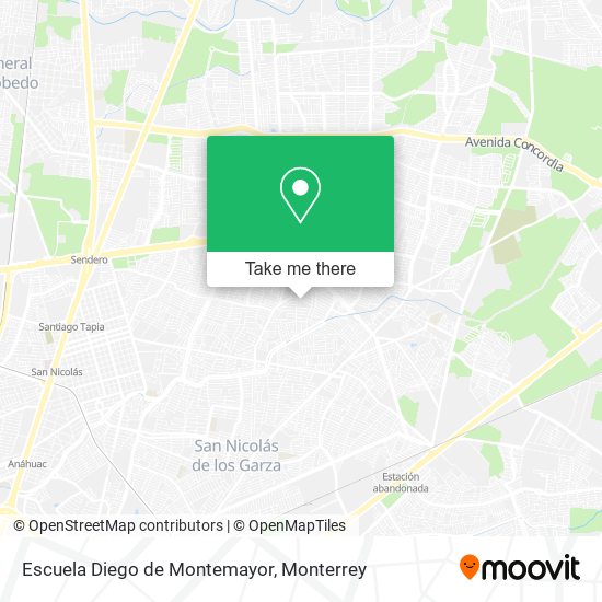 Mapa de Escuela Diego de Montemayor