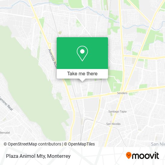 Mapa de Plaza Animol Mty