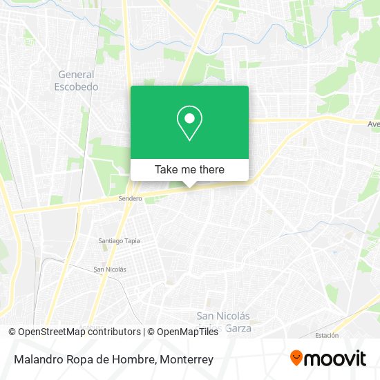 Malandro Ropa de Hombre map