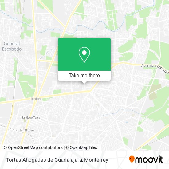Mapa de Tortas Ahogadas de Guadalajara