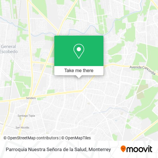 Mapa de Parroquia Nuestra Señora de la Salud