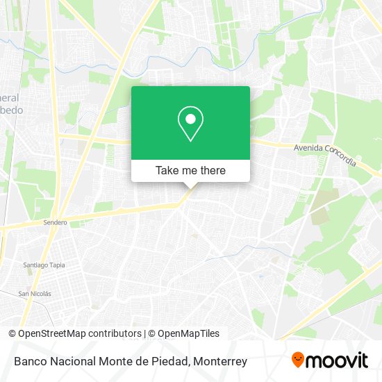 Banco Nacional Monte de Piedad map