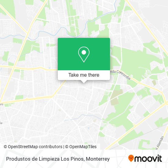 Produstos de Limpieza Los Pinos map