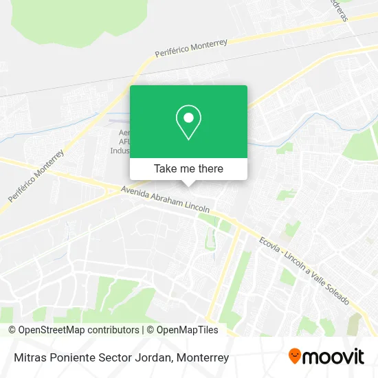 Mitras Poniente Sector Jordan map