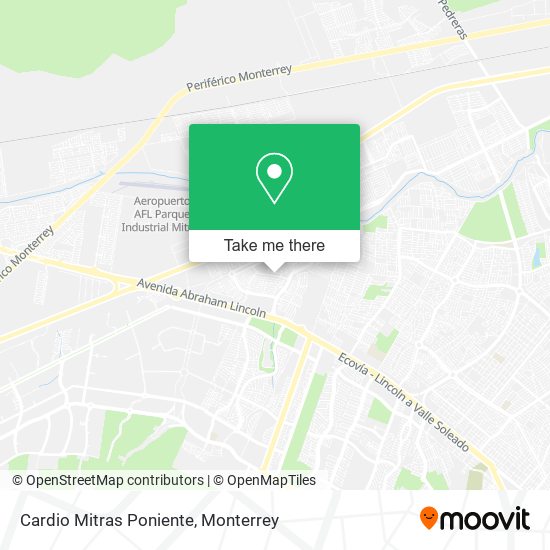 Cardio Mitras Poniente map