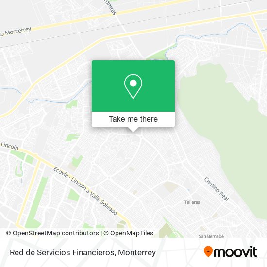 Red de Servicios Financieros map