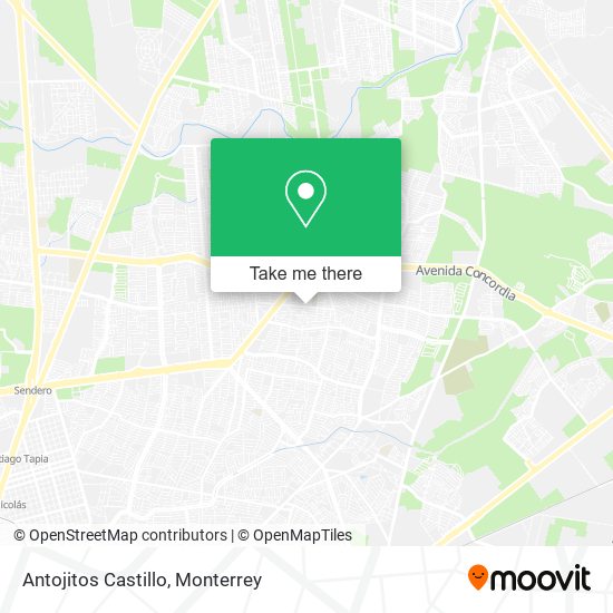 Mapa de Antojitos Castillo