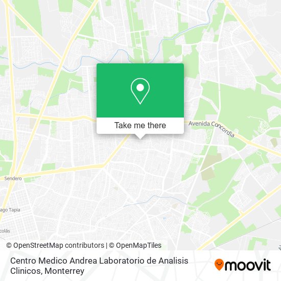 Centro Medico Andrea Laboratorio de Analisis Clinicos map
