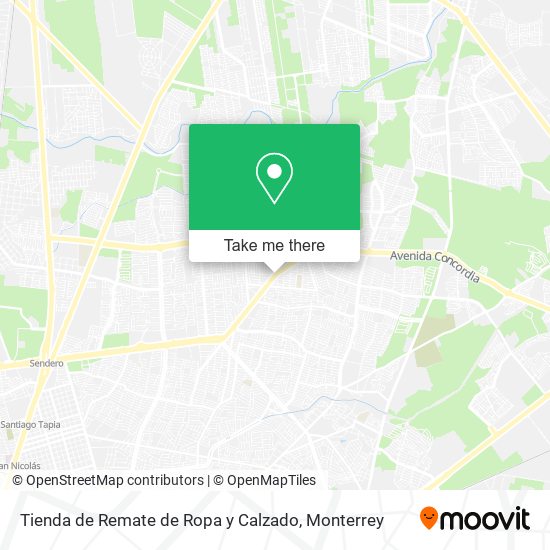 Tienda de Remate de Ropa y Calzado map