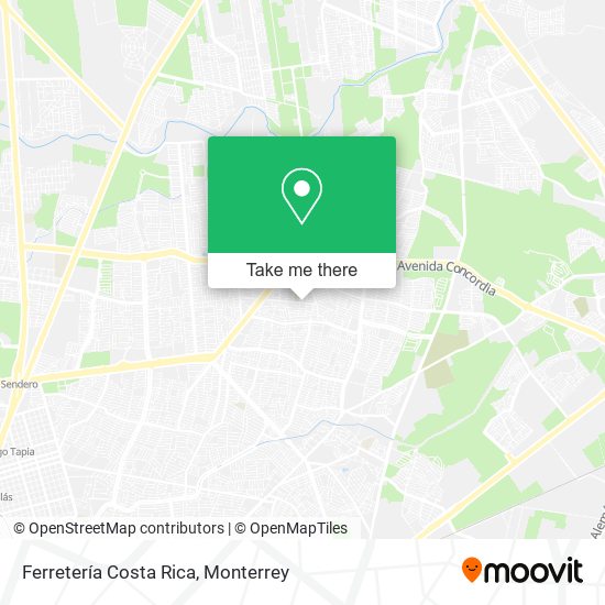 Ferretería Costa Rica map