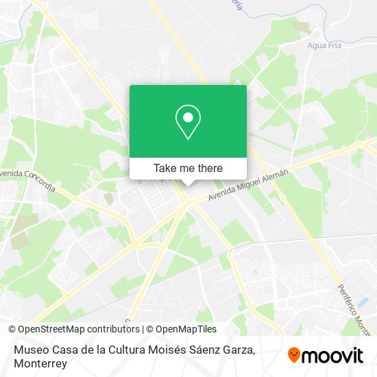 Museo Casa de la Cultura Moisés Sáenz Garza map