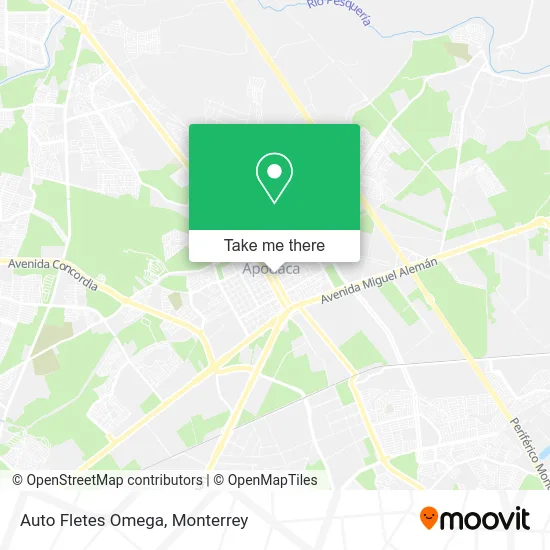 Auto Fletes Omega map