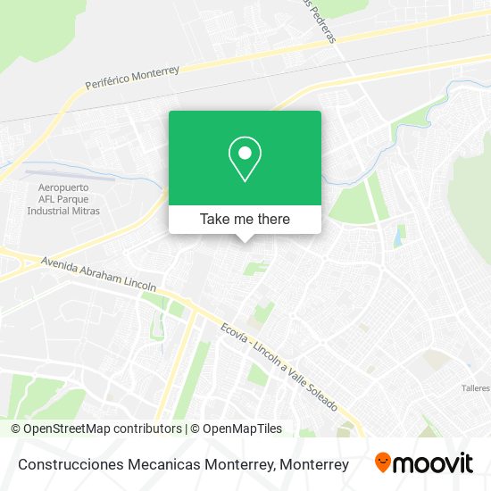 Construcciones Mecanicas Monterrey map