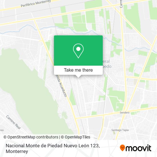 Nacional Monte de Piedad Nuevo León 123 map