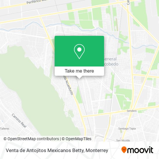 Venta de Antojitos Mexicanos Betty map