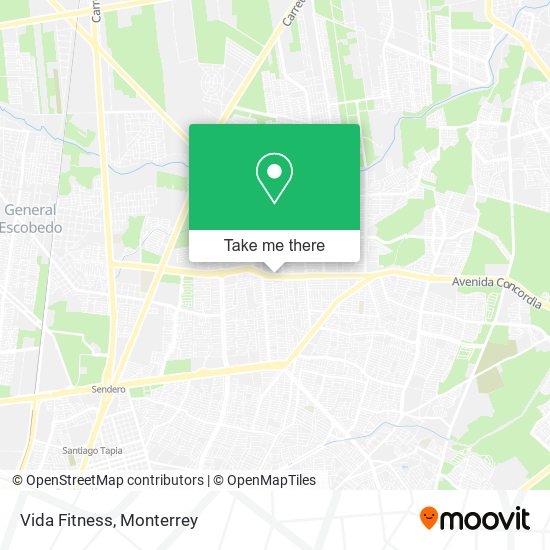 Vida Fitness map