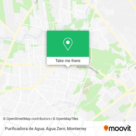 Purificadora de Agua: Agua Zero map