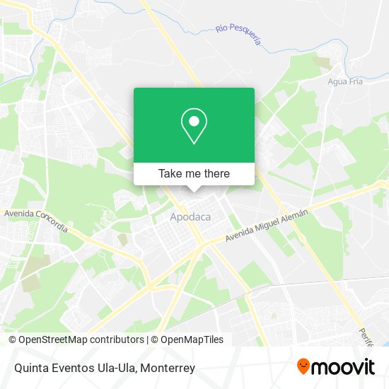 Mapa de Quinta Eventos Ula-Ula