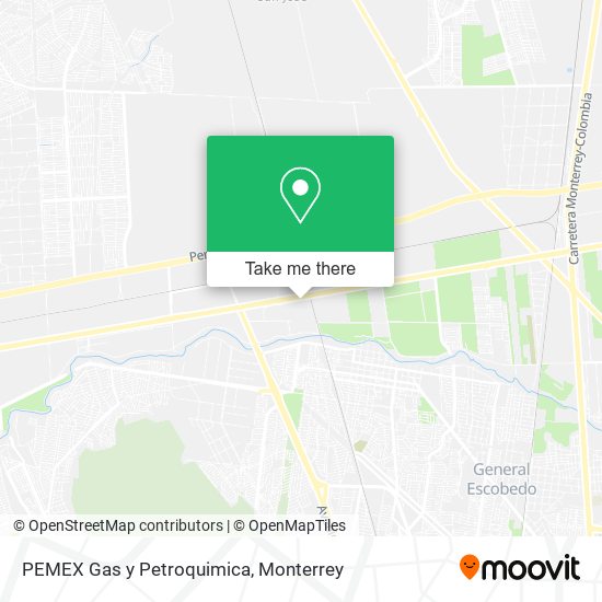 PEMEX Gas y Petroquimica map