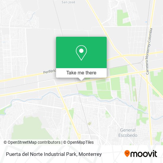 Mapa de Puerta del Norte Industrial Park