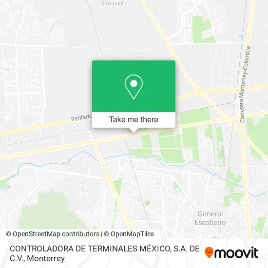 Mapa de CONTROLADORA DE TERMINALES MÉXICO, S.A. DE C.V.
