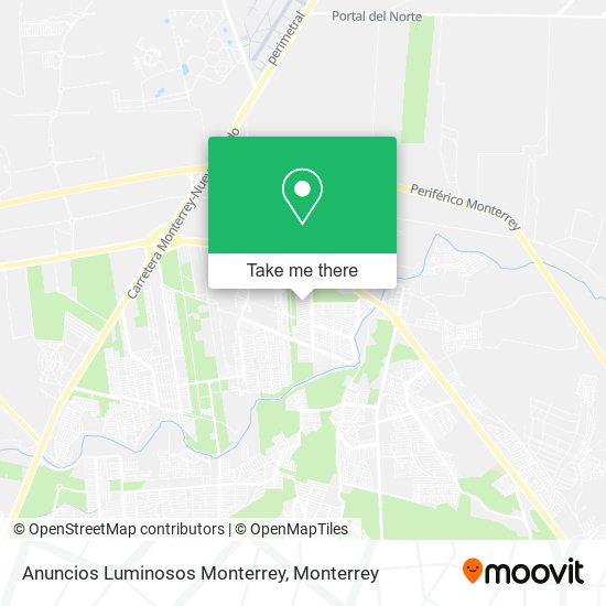 Mapa de Anuncios Luminosos Monterrey