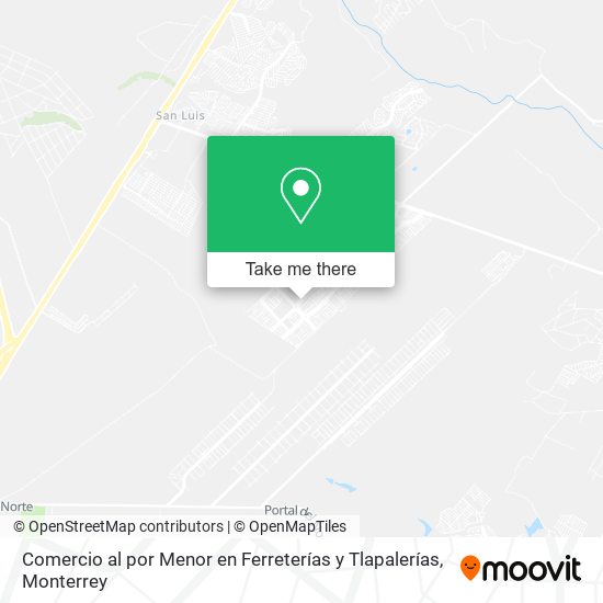 Comercio al por Menor en Ferreterías y Tlapalerías map