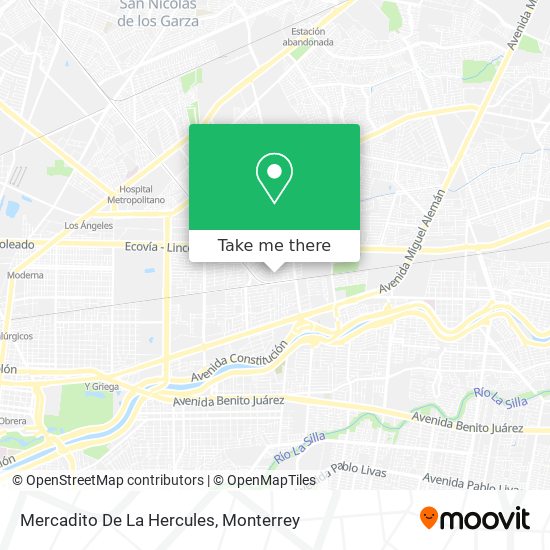 Mercadito De La Hercules map