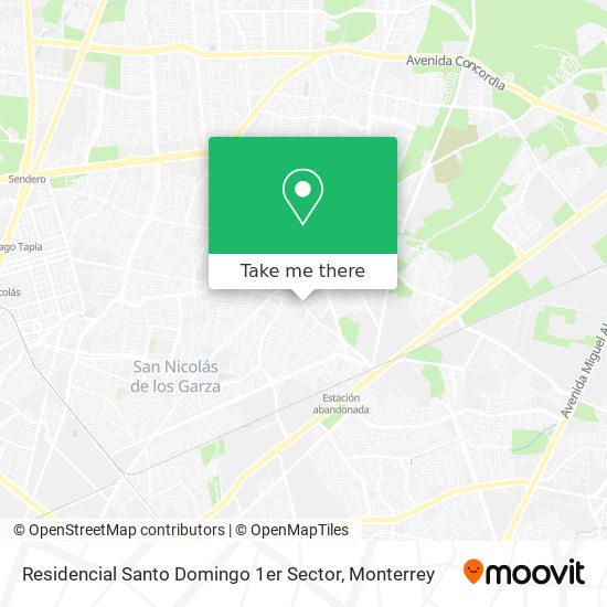 Mapa de Residencial Santo Domingo 1er Sector