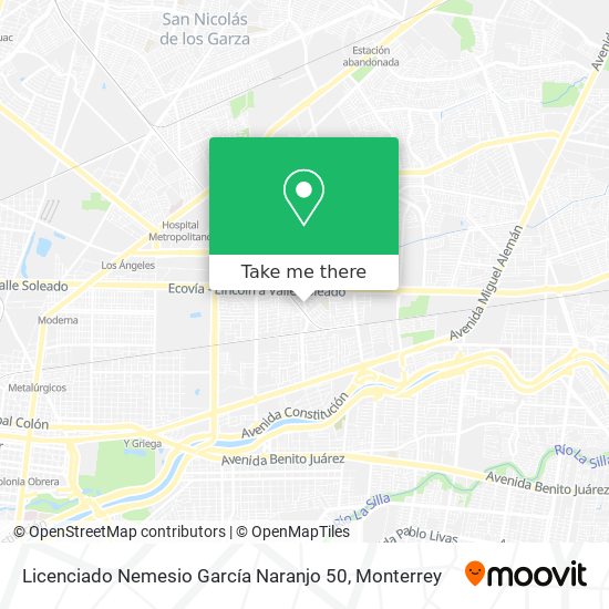 Mapa de Licenciado Nemesio García Naranjo 50