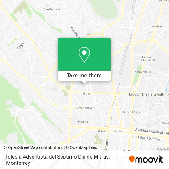 Iglesia Adventista del Séptimo Día de Mitras map