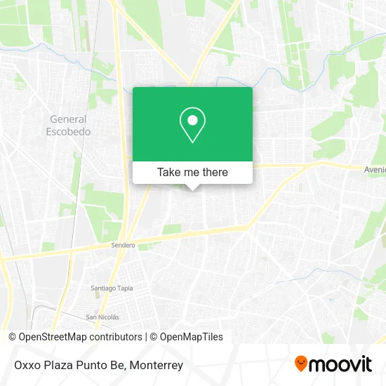 Oxxo Plaza Punto Be map