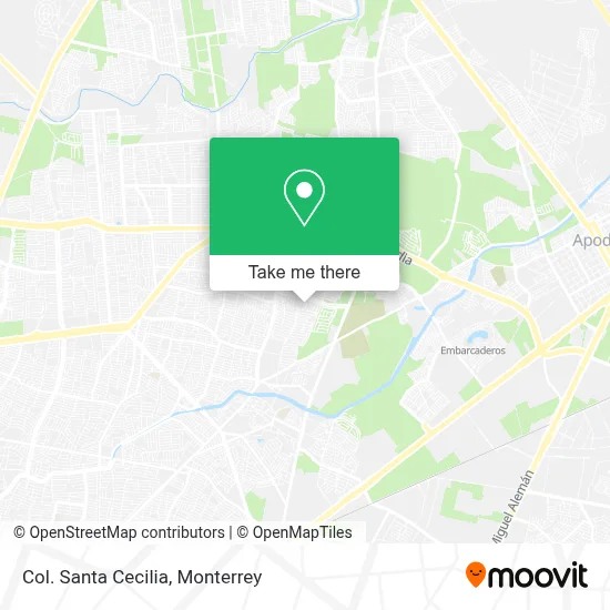 Col. Santa Cecilia map