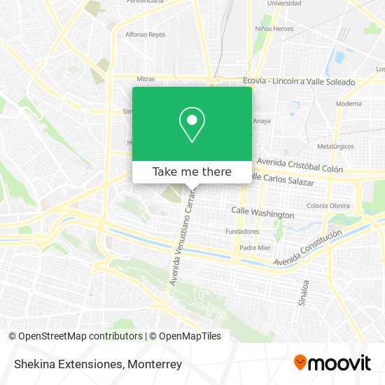Mapa de Shekina Extensiones