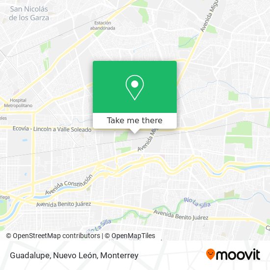 Guadalupe, Nuevo León map