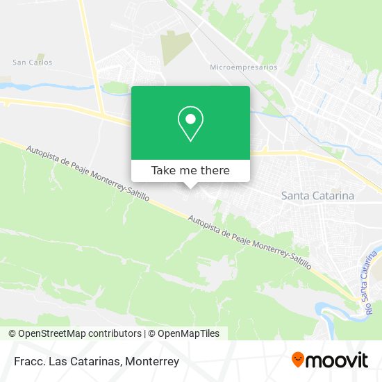 Mapa de Fracc. Las Catarinas