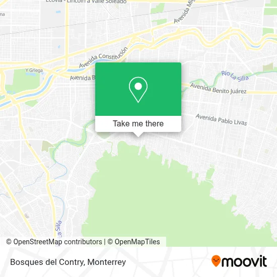 Bosques del Contry map