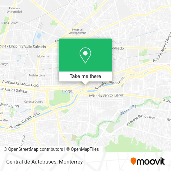 Central de Autobuses map