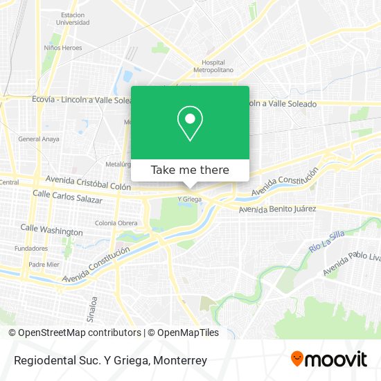 Mapa de Regiodental Suc. Y Griega