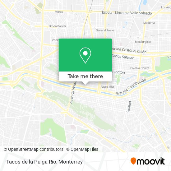Mapa de Tacos de la Pulga Río