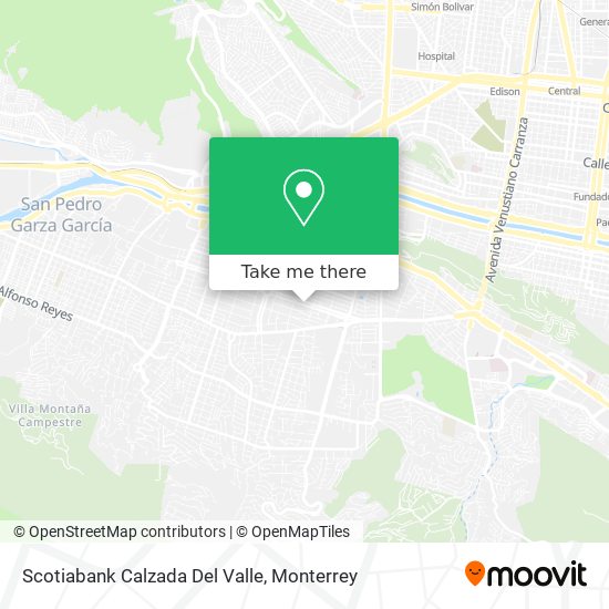 Mapa de Scotiabank Calzada Del Valle