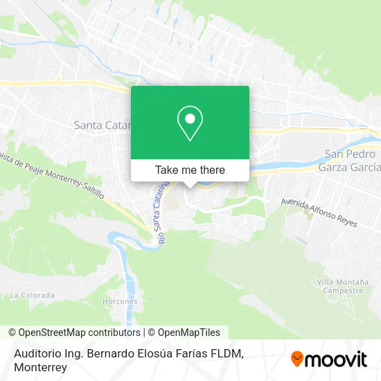 Mapa de Auditorio Ing. Bernardo Elosúa Farías FLDM