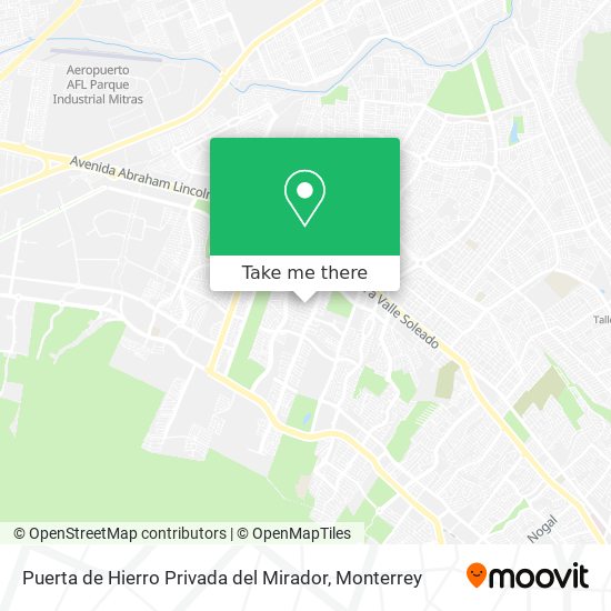 Puerta de Hierro Privada del Mirador map