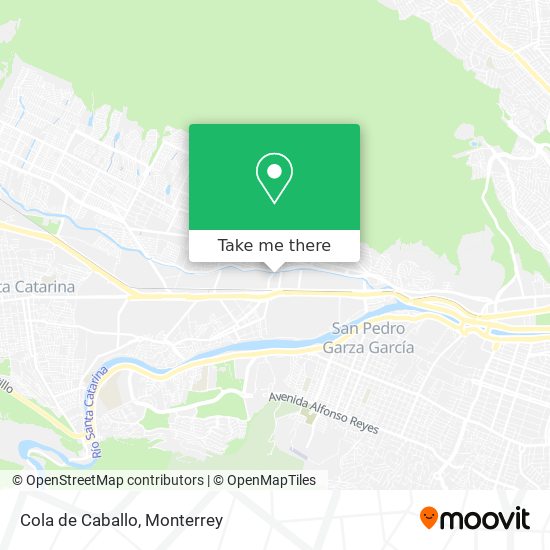 Cola de Caballo map