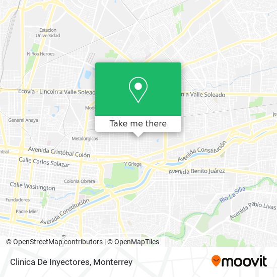 Clinica De Inyectores map