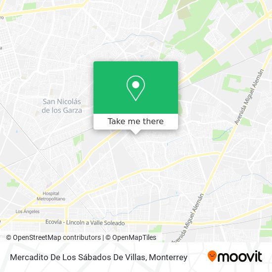 Mercadito De Los Sábados De Villas map