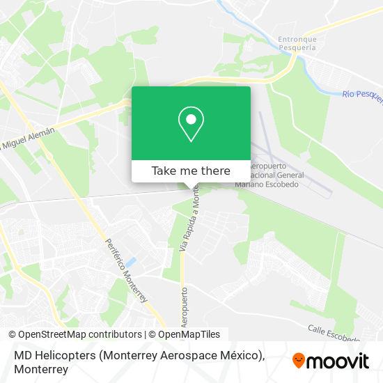 MD Helicopters (Monterrey Aerospace México) map