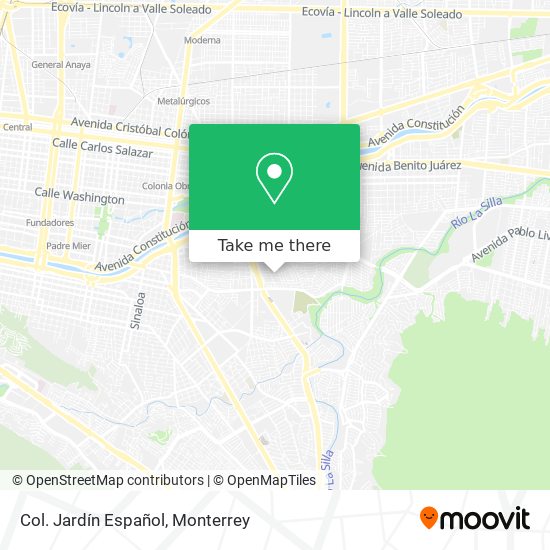 Col. Jardín Español map
